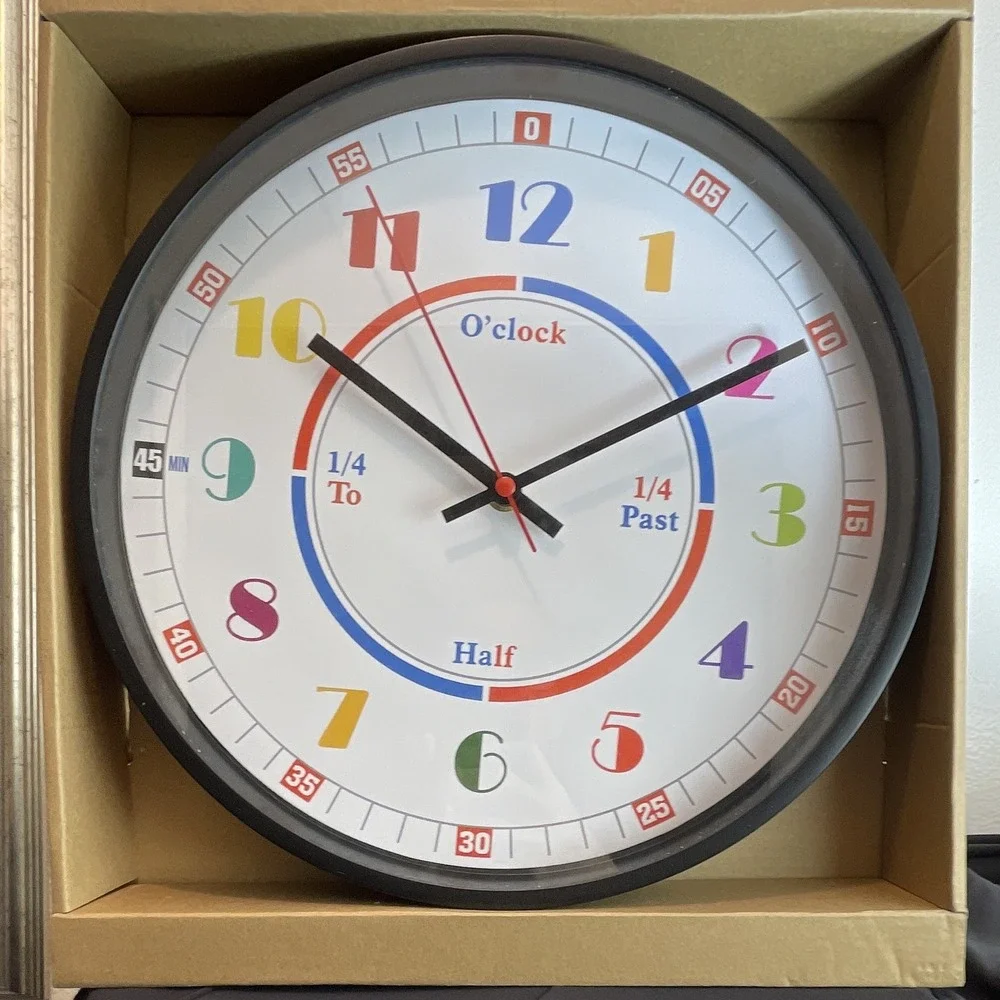 Clock kids learning teach children how to tell time